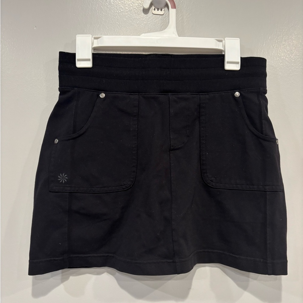 Athleta Endorphin Run Black Tennis Skirt Skort